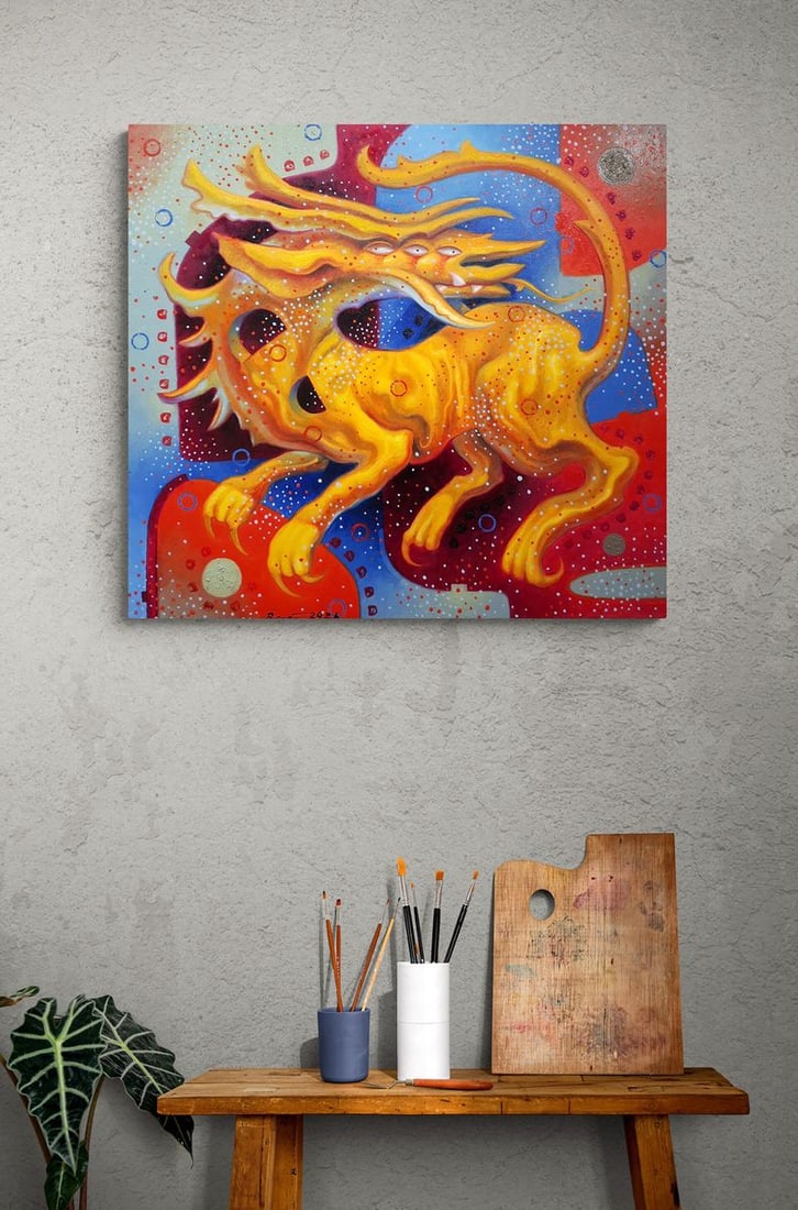 Oil painting Golden Chimera Sergey Voichenko - 2