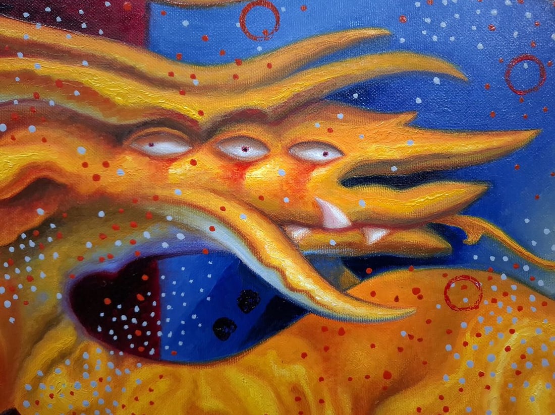 Oil painting Golden Chimera Sergey Voichenko - 5