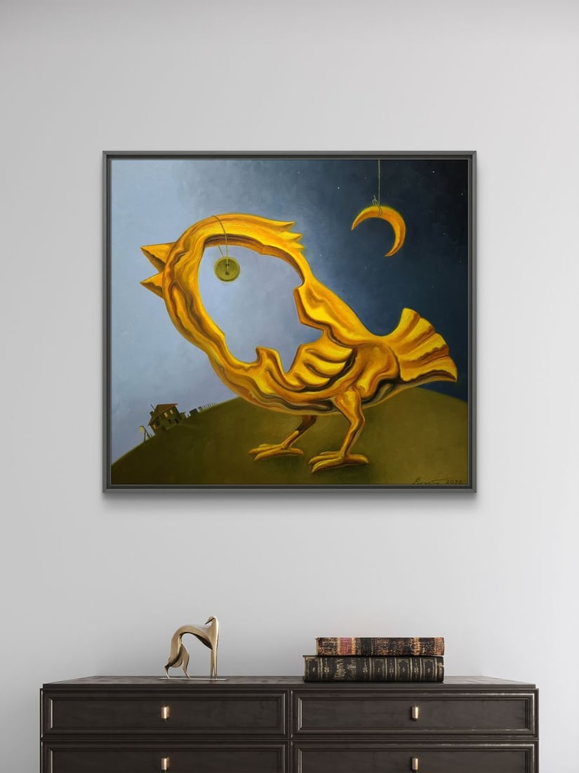 Oil painting Golden Chicken Sergey Voichenko - 3
