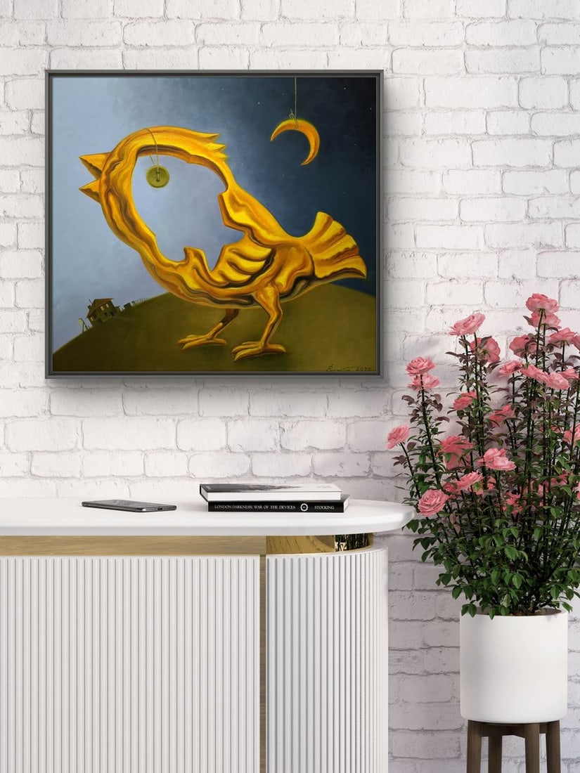 Oil painting Golden Chicken Sergey Voichenko - 4