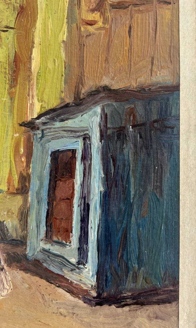 Oil painting The booth and the faithful dog Volodymyr Benfialov - 6
