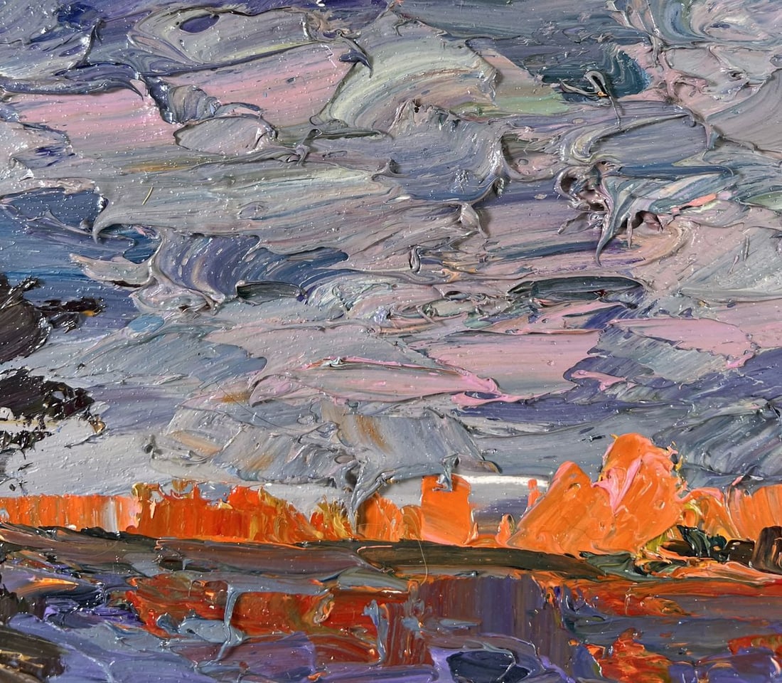 Oil painting Geese in the yard Boris Serdyuk - 5