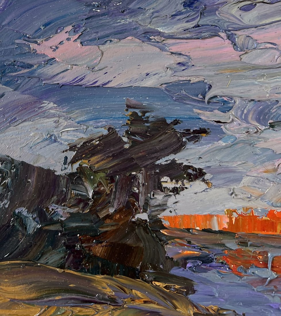Oil painting Geese in the yard Boris Serdyuk - 6