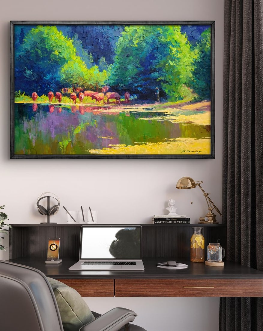 Oil painting Herd of cows Boris Serdyuk - 3