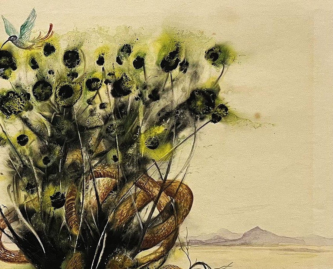 Watercolor painting Desert dwellers Dmytro Startsev - 5