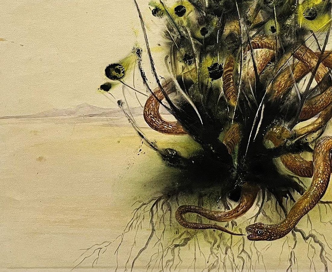 Watercolor painting Desert dwellers Dmytro Startsev - 6