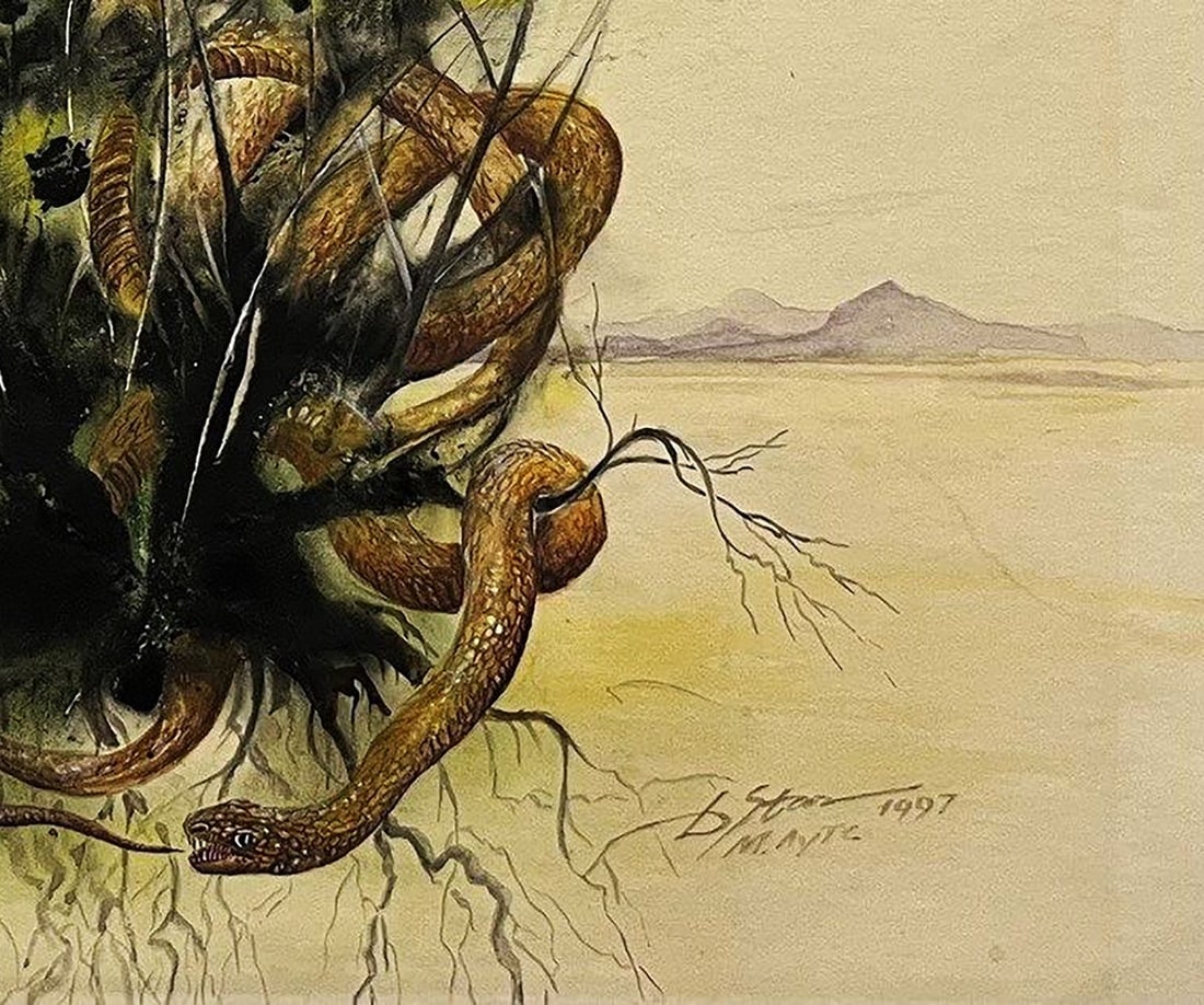 Watercolor painting Desert dwellers Dmytro Startsev - 7