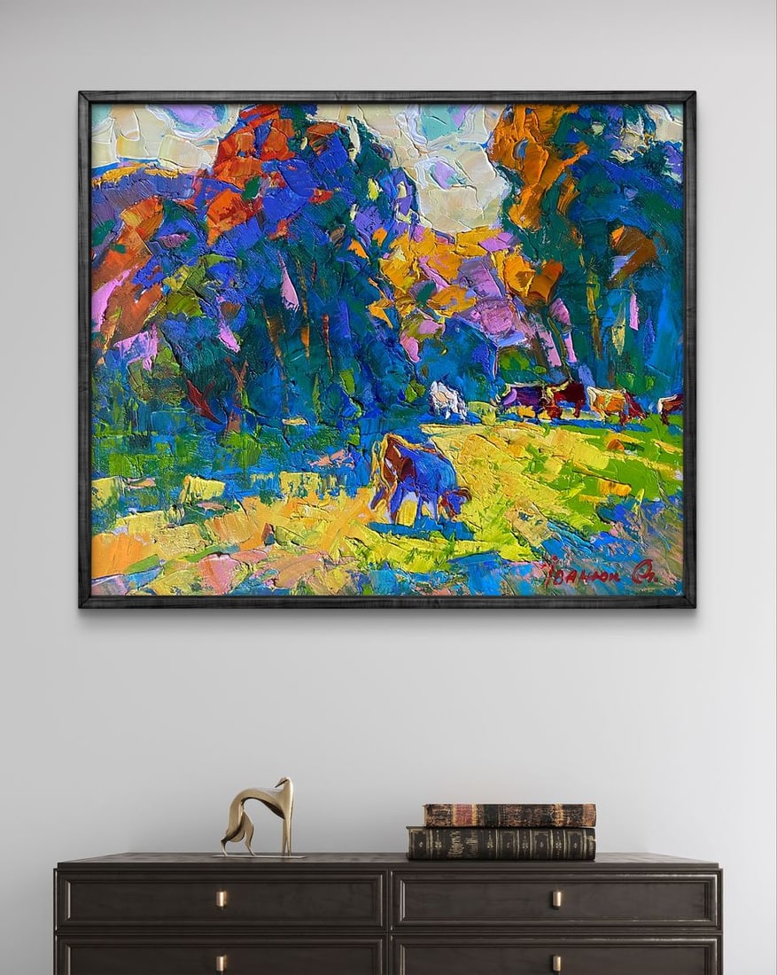 Oil painting On the edge of the forest Alex Kalenyuk - 2