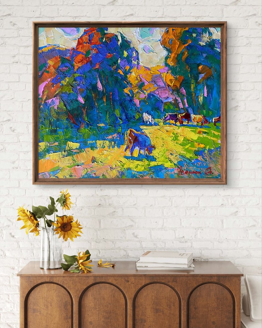 Oil painting On the edge of the forest Alex Kalenyuk - 3