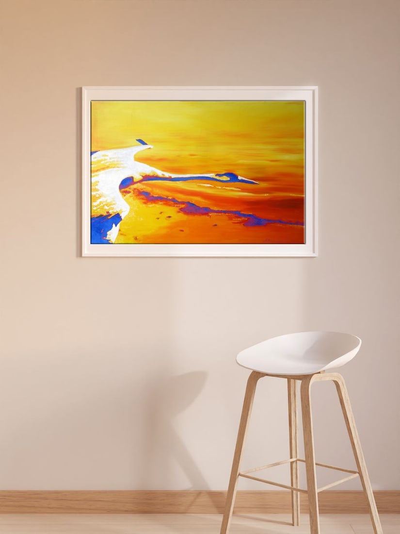 Oil painting Cranes fly Varvarov Anatoly Viktorovich - 3
