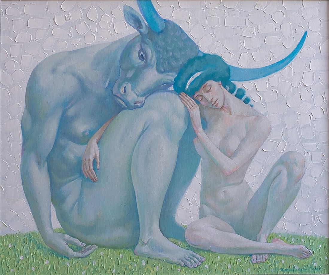 Acrylic painting In harmony Nicolay Vydcovsky: №Bytk 1 *** ABOUT THIS PAINTING *** * TITLE: "In harmony" * ARTISTS: Nicolay Vydcovsky * SIZE: 50x60 cm/'19.68x23.62 inches' * MEDIUM: acrylic, canvas * HAND PAINTED: Original painting from our 