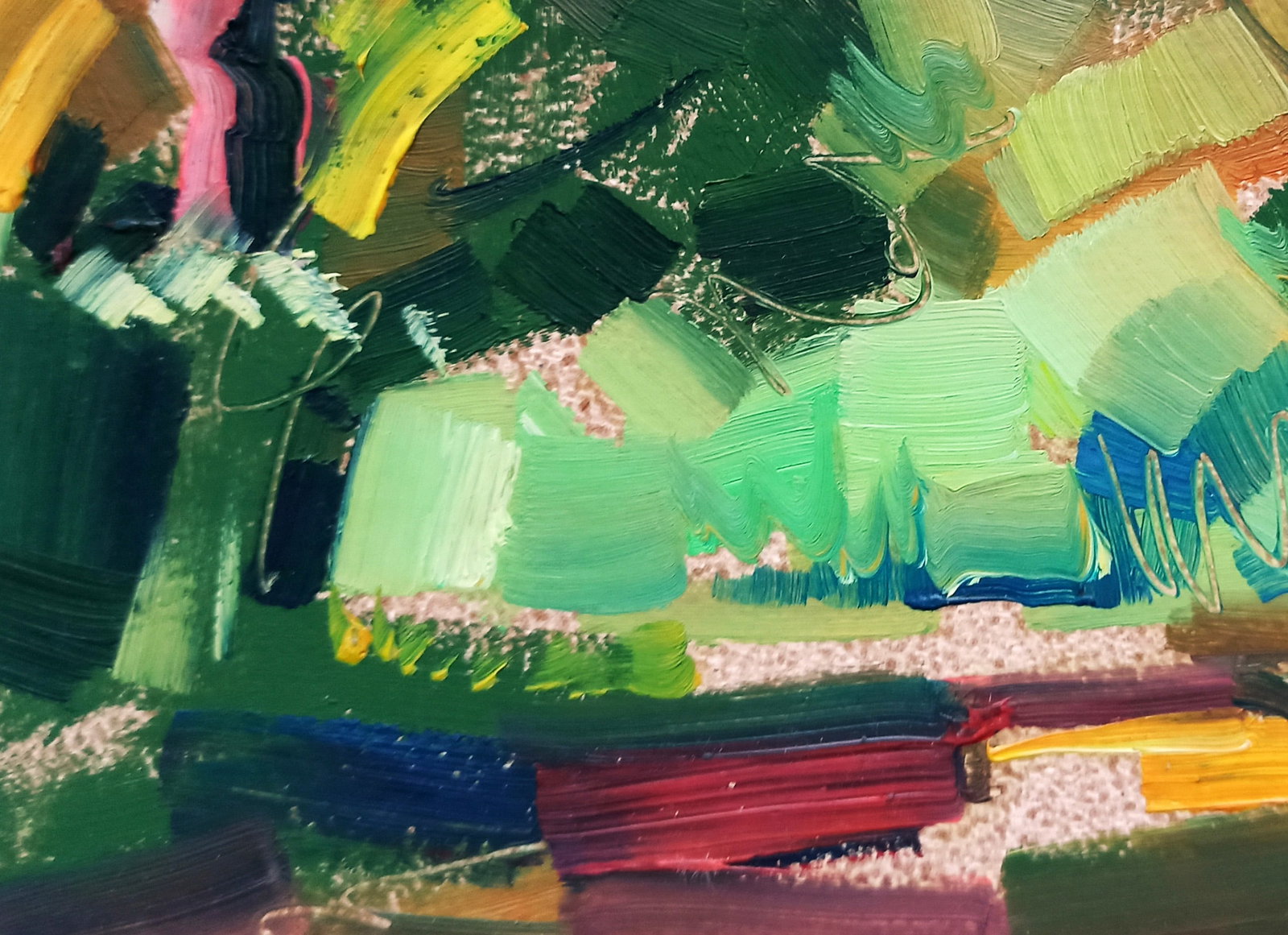 Oil painting Jogging through the forest Viktor Khadzhinov - 4