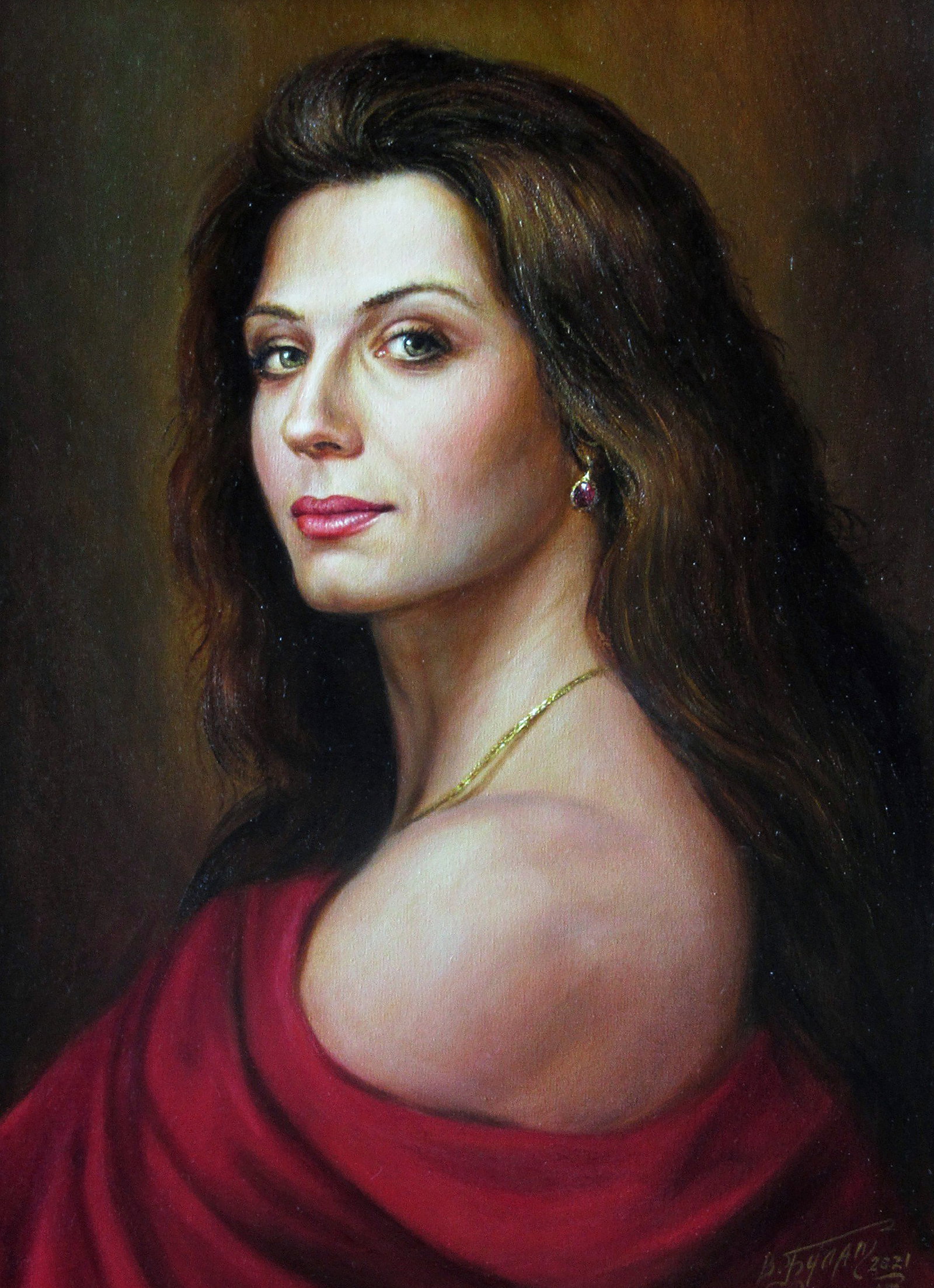 Oil painting Silk fire Valeriy Bulat: Title: Oil painting Silk fire Valeriy Bulat Description: 68BUL Painter: Valeriy Bulat Size: 40x30 cm/15.74x11.81 inches Components: oil, canvas Original painting CONDITION: excellent ARTIST: Bulat Val