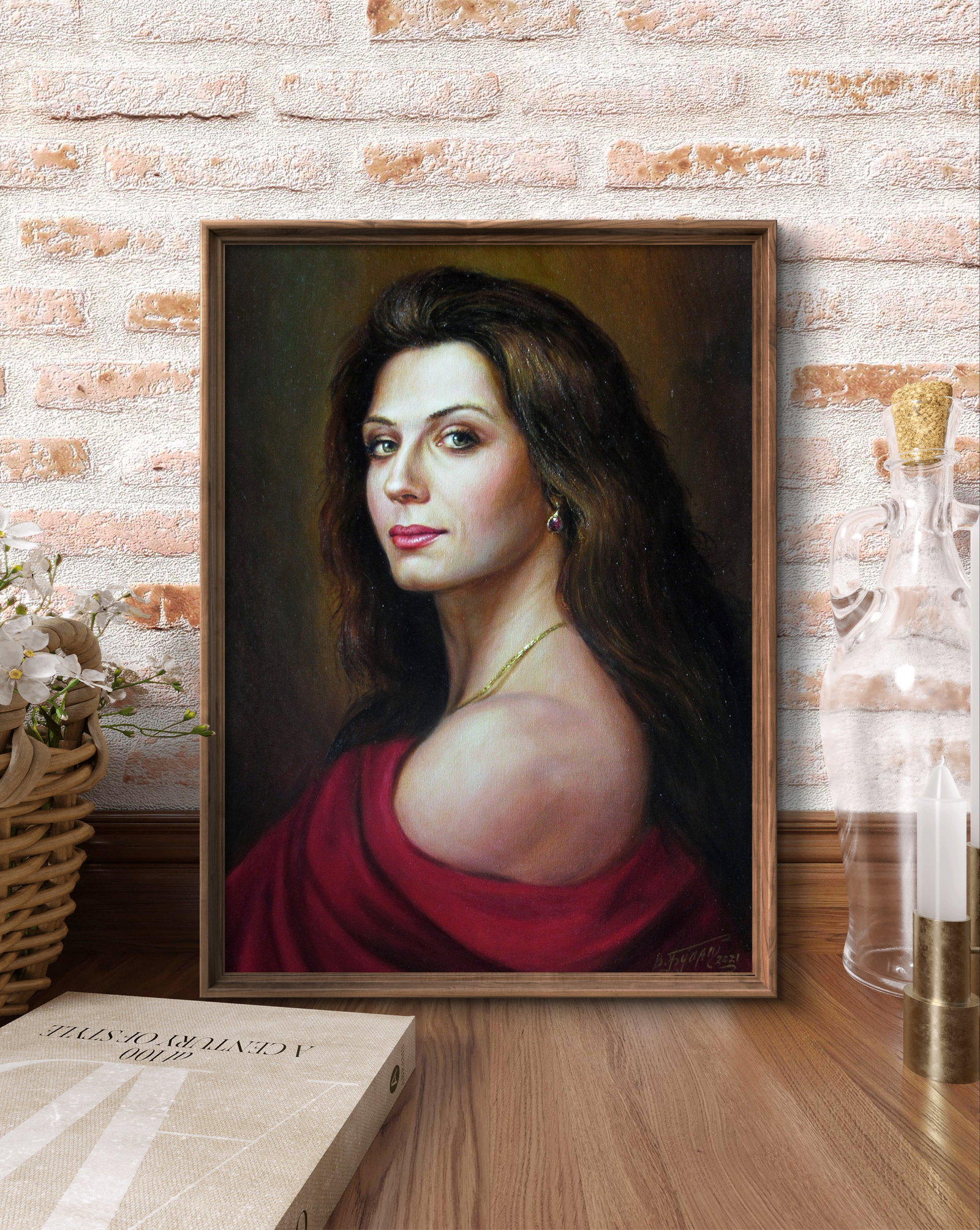 Oil painting Silk fire Valeriy Bulat - 3