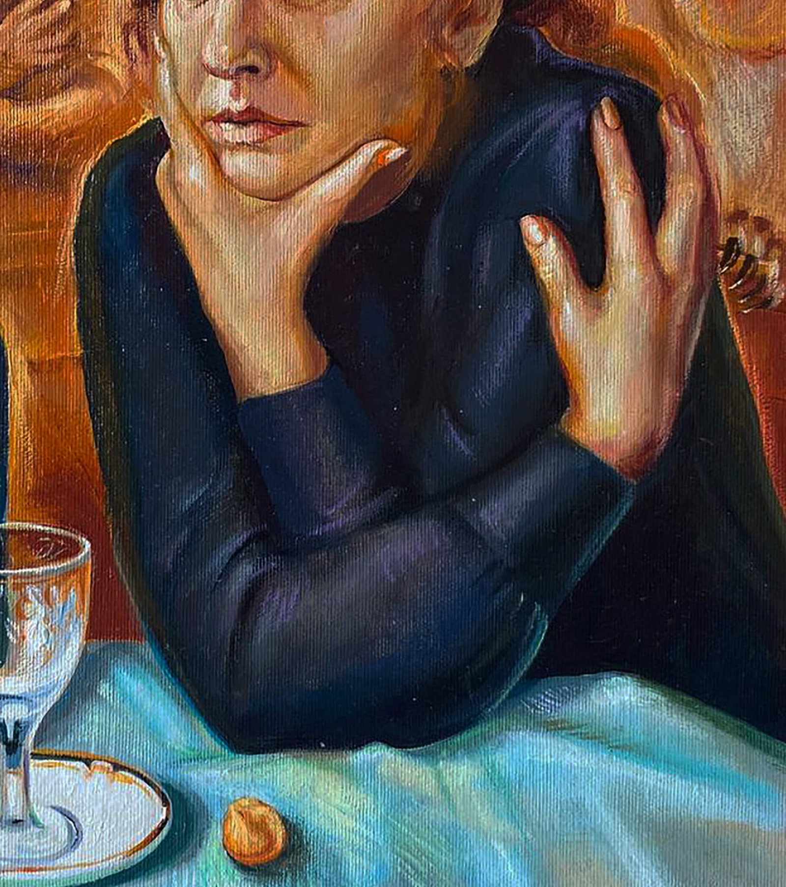Oil painting After absinthe Natalia Bulat - 6