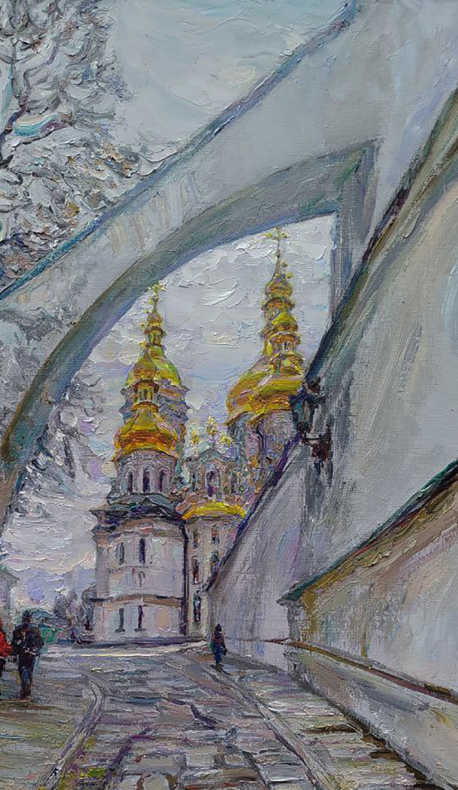 Oil painting The road to the cathedral Leonid Pavlenko - 3