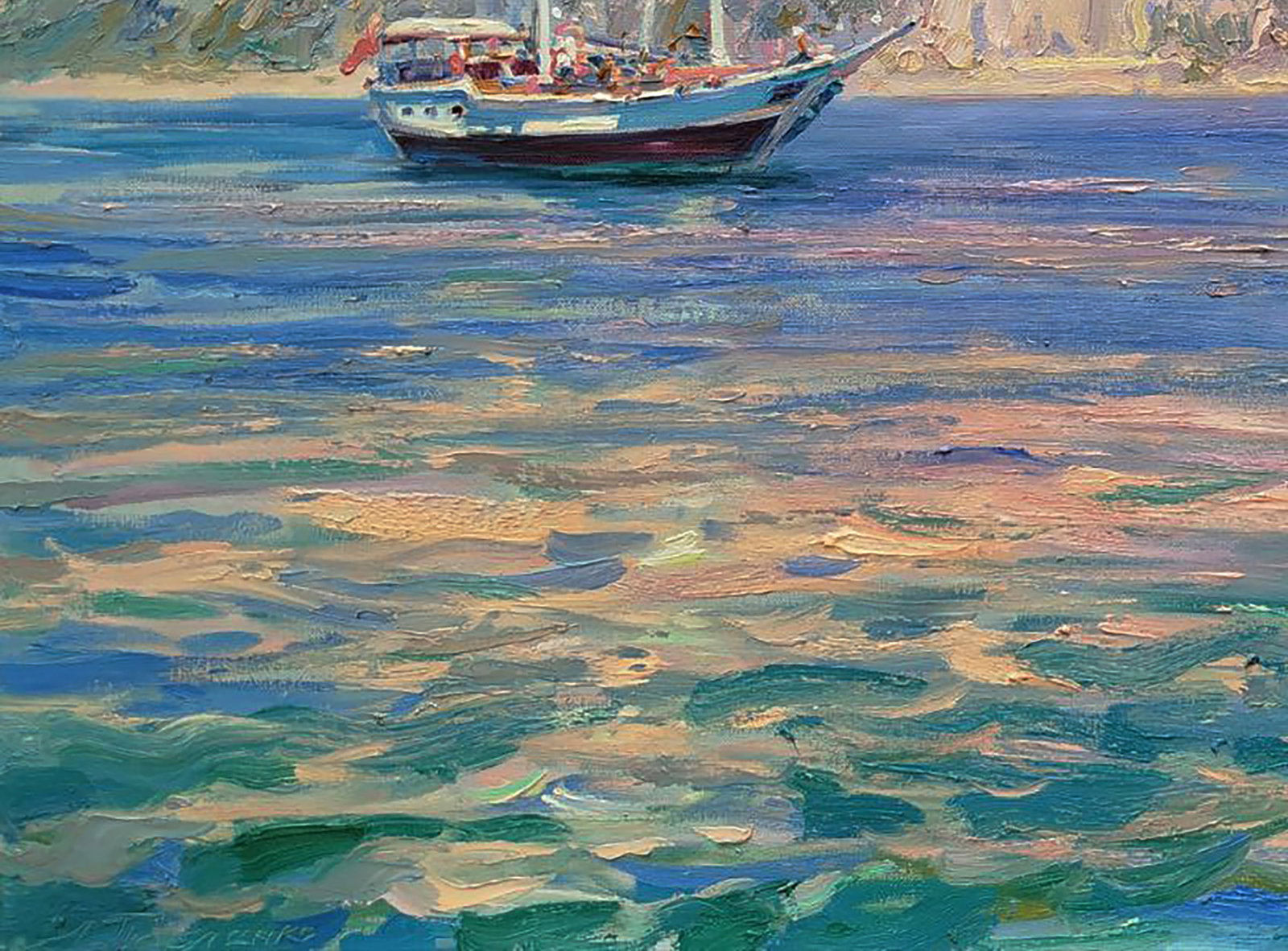 Oil painting Near the sunny beach Leonid Pavlenko - 3