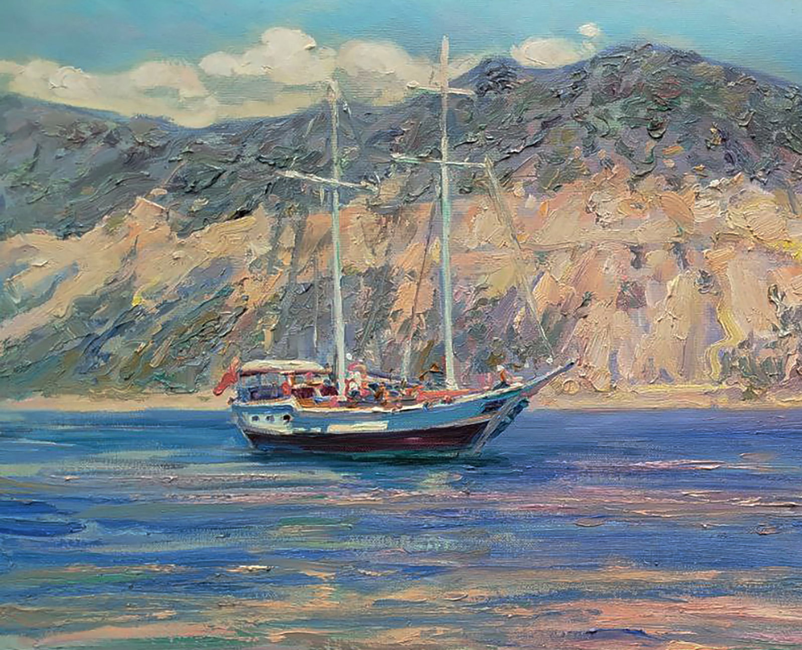Oil painting Near the sunny beach Leonid Pavlenko - 4