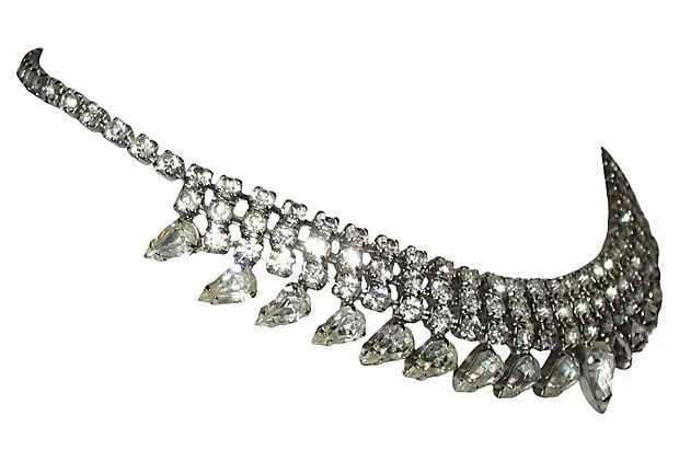 Weiss Rhinestone Bib Necklace - 3