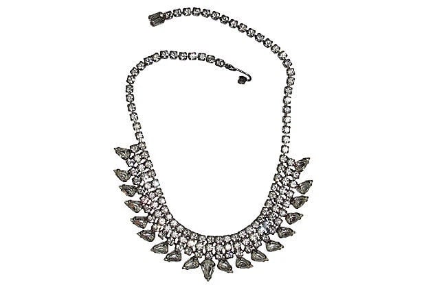 Weiss Rhinestone Bib Necklace - 5