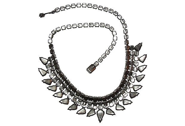 Weiss Rhinestone Bib Necklace - 6