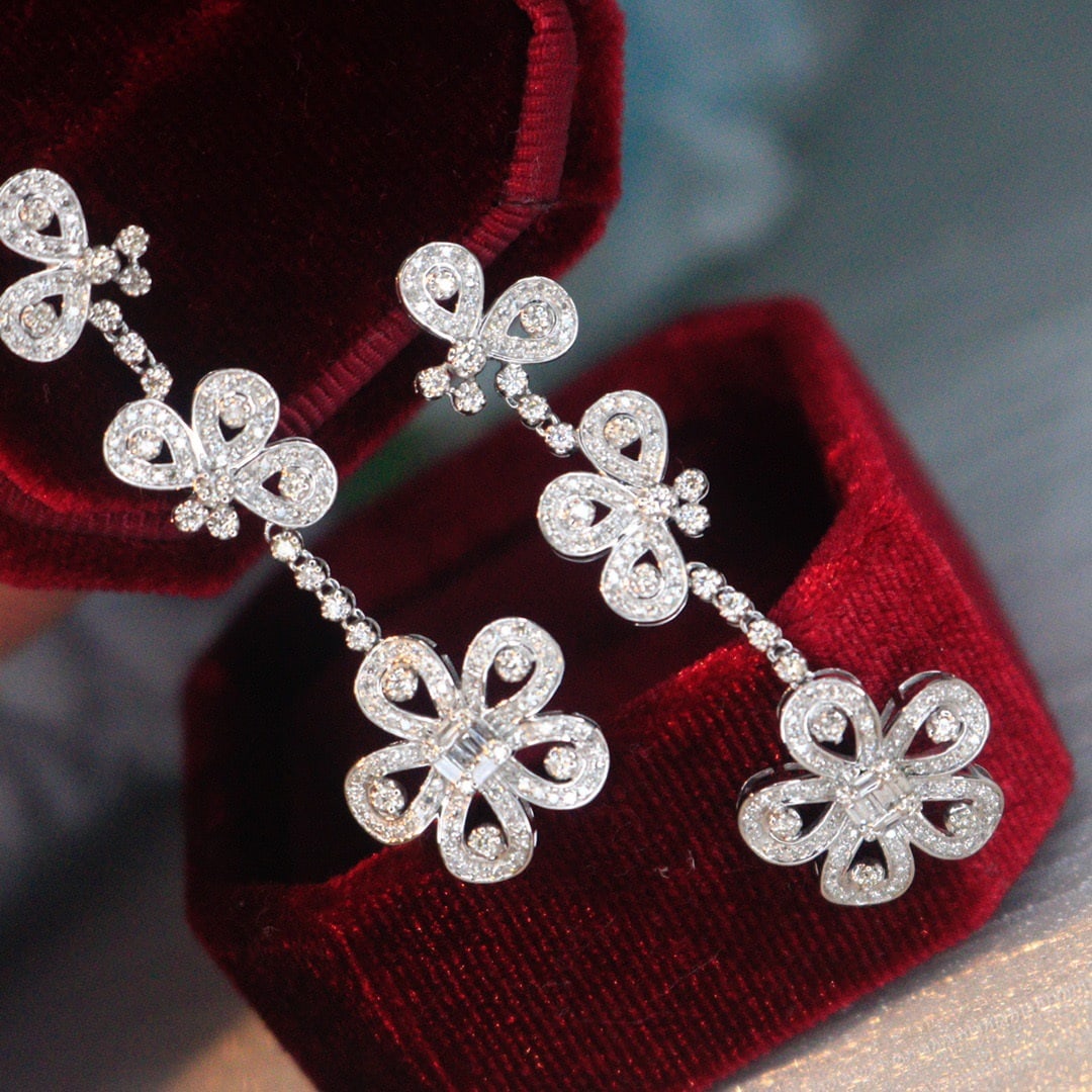 14K GOLD 1.2 CT NATURAL H DIAMOND EARRINGS - 4