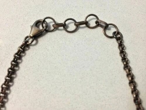Vintage Hand Made Sterling Silver Faceted Citrine Bead Necklace One of a Kind - 5