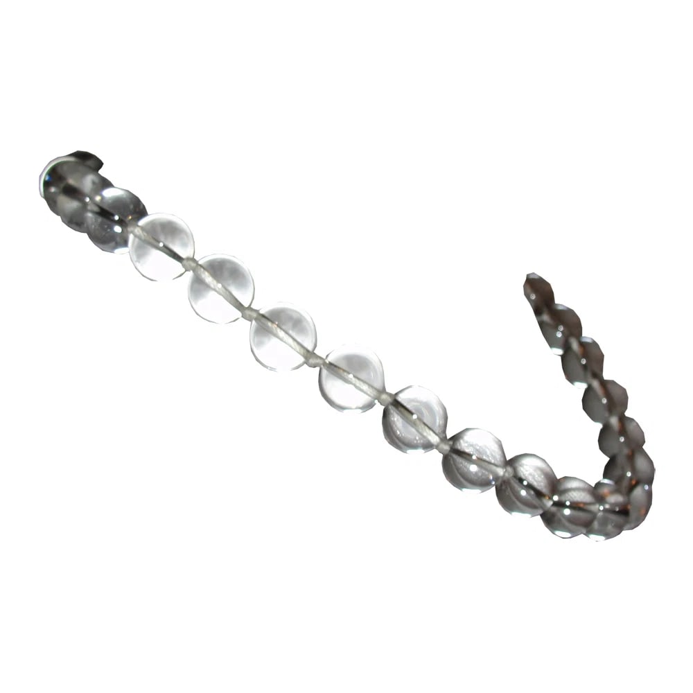 Small Pools of Light Rock Crystal Quartz Bead Princess Necklace Alberto Juan - 3