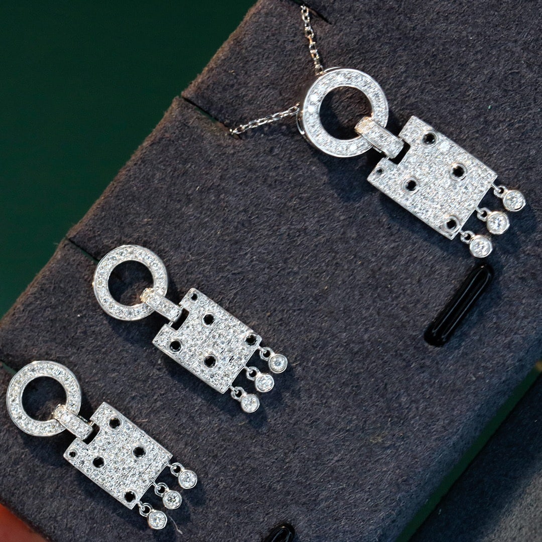 14K GOLD 1.05 CTW NATURAL H DIAMOND JEWELRY SET - 2