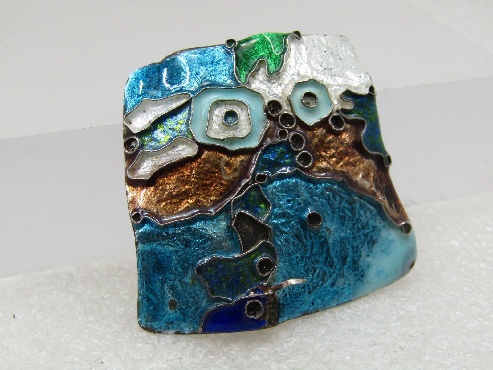 Vintage Mod Abstract Brooch, Elfi Muller and Co., Mid-Century - 2