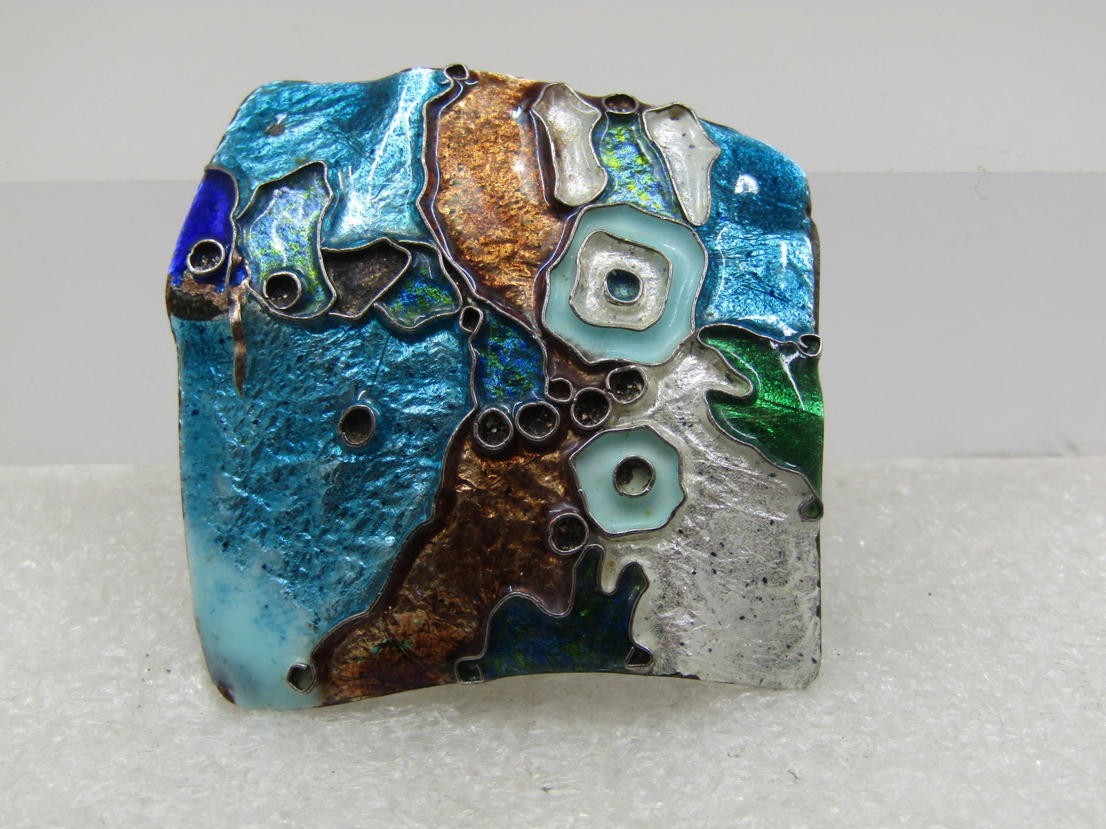 Vintage Mod Abstract Brooch, Elfi Muller and Co., Mid-Century - 4