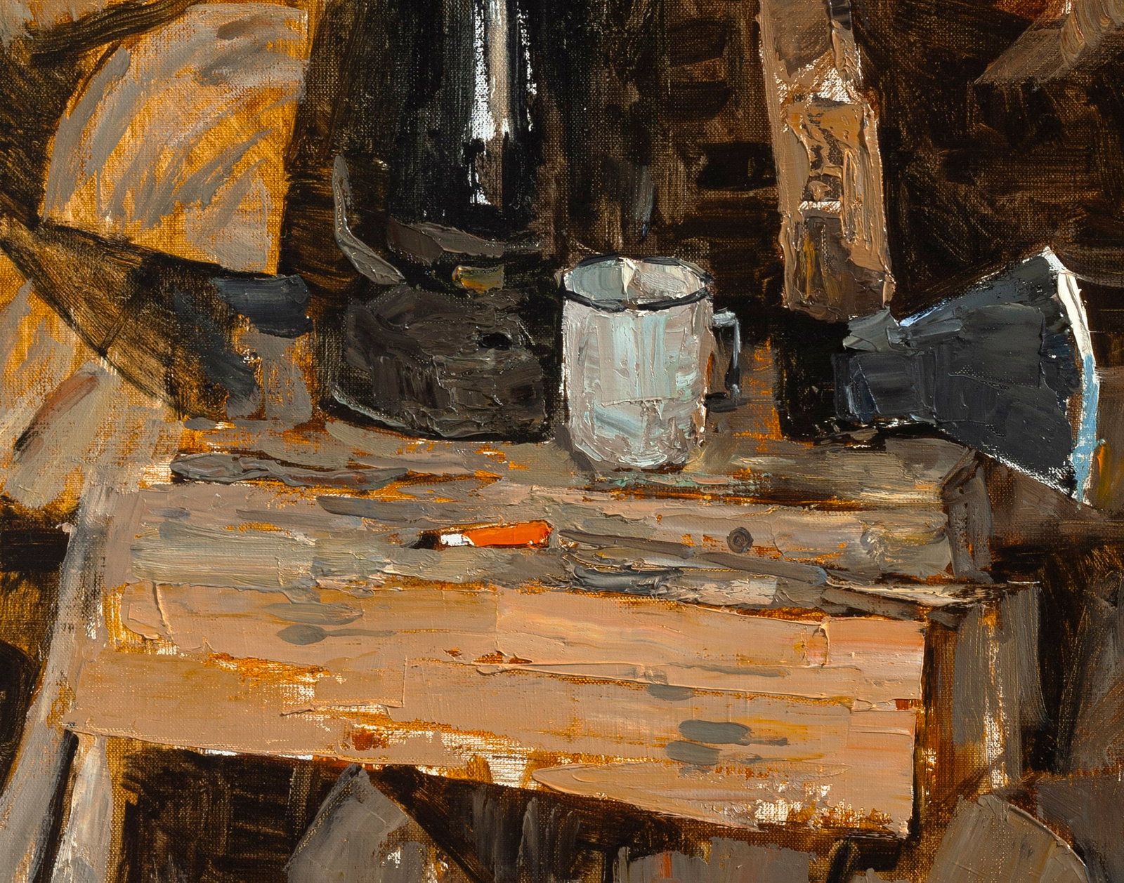 Oil painting time to rest Ukrainian Artist - 3