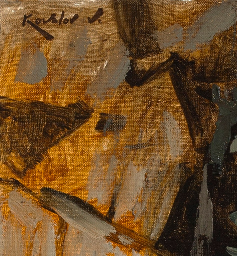 Oil painting time to rest Ukrainian Artist - 5