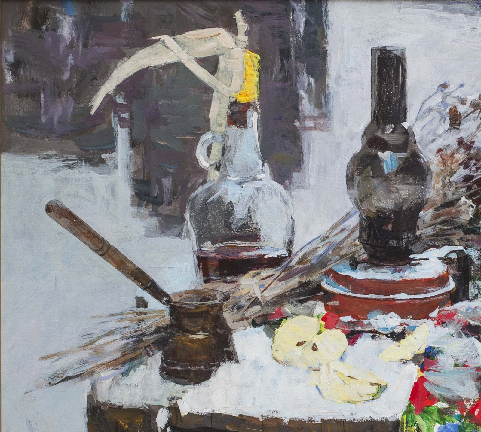 Oil painting Winter still life Ukrainian Artist - 4