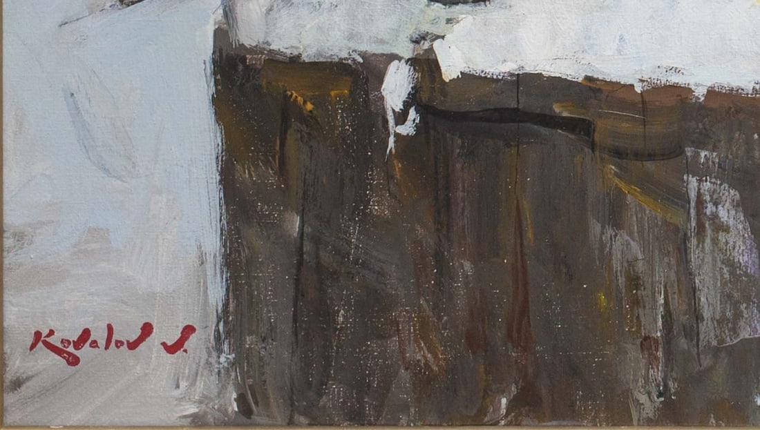 Oil painting Winter still life Ukrainian Artist - 5
