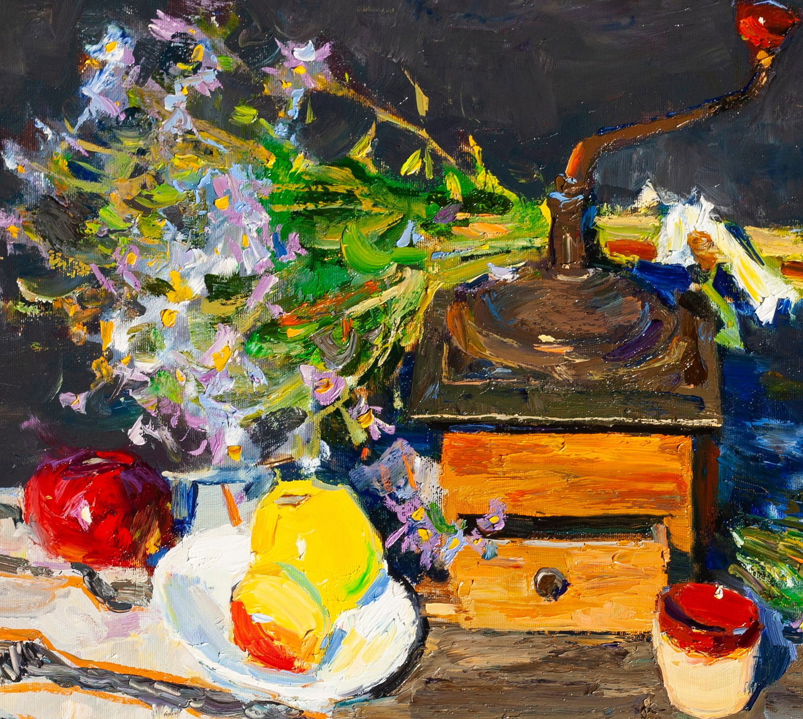 Oil painting autumn bouquet Ukrainian Artist - 3