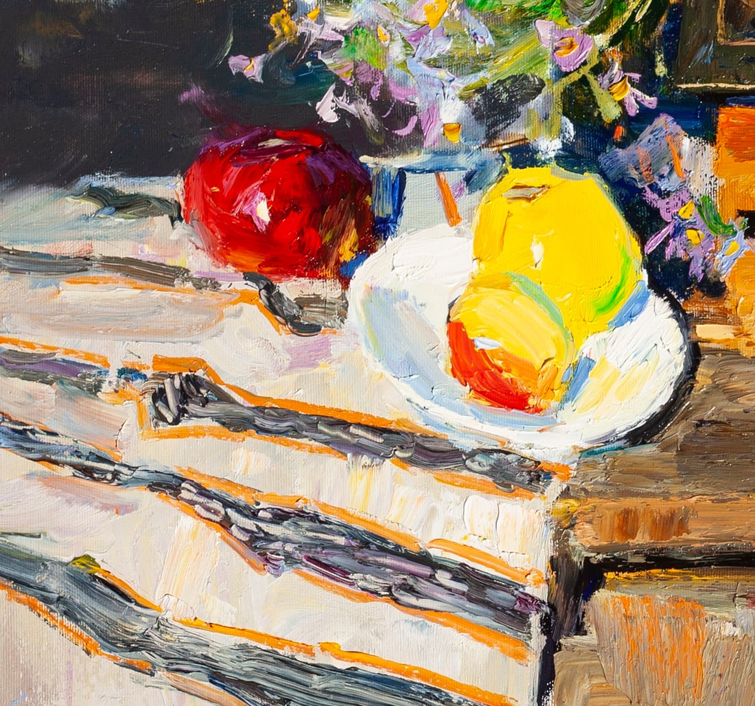 Oil painting autumn bouquet Ukrainian Artist - 4