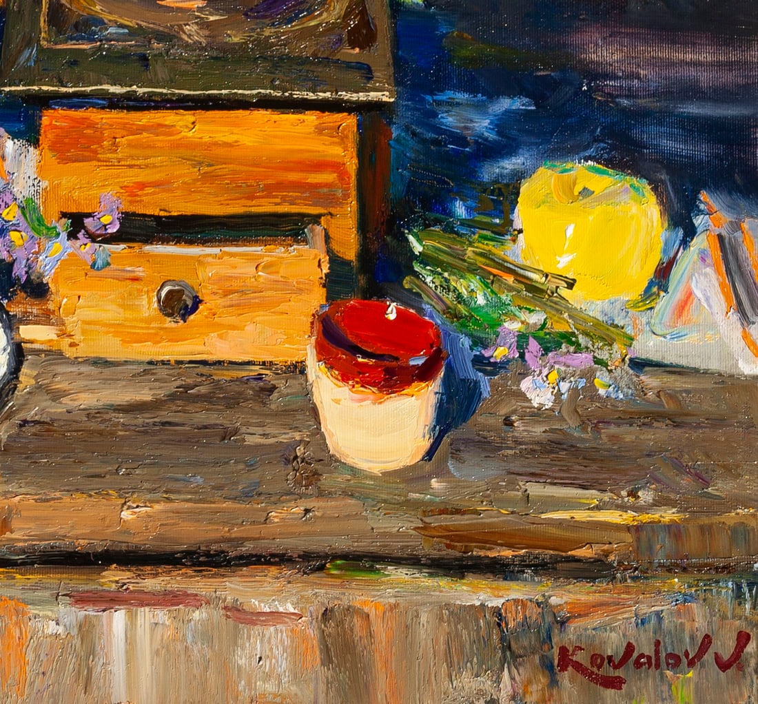 Oil painting autumn bouquet Ukrainian Artist - 5