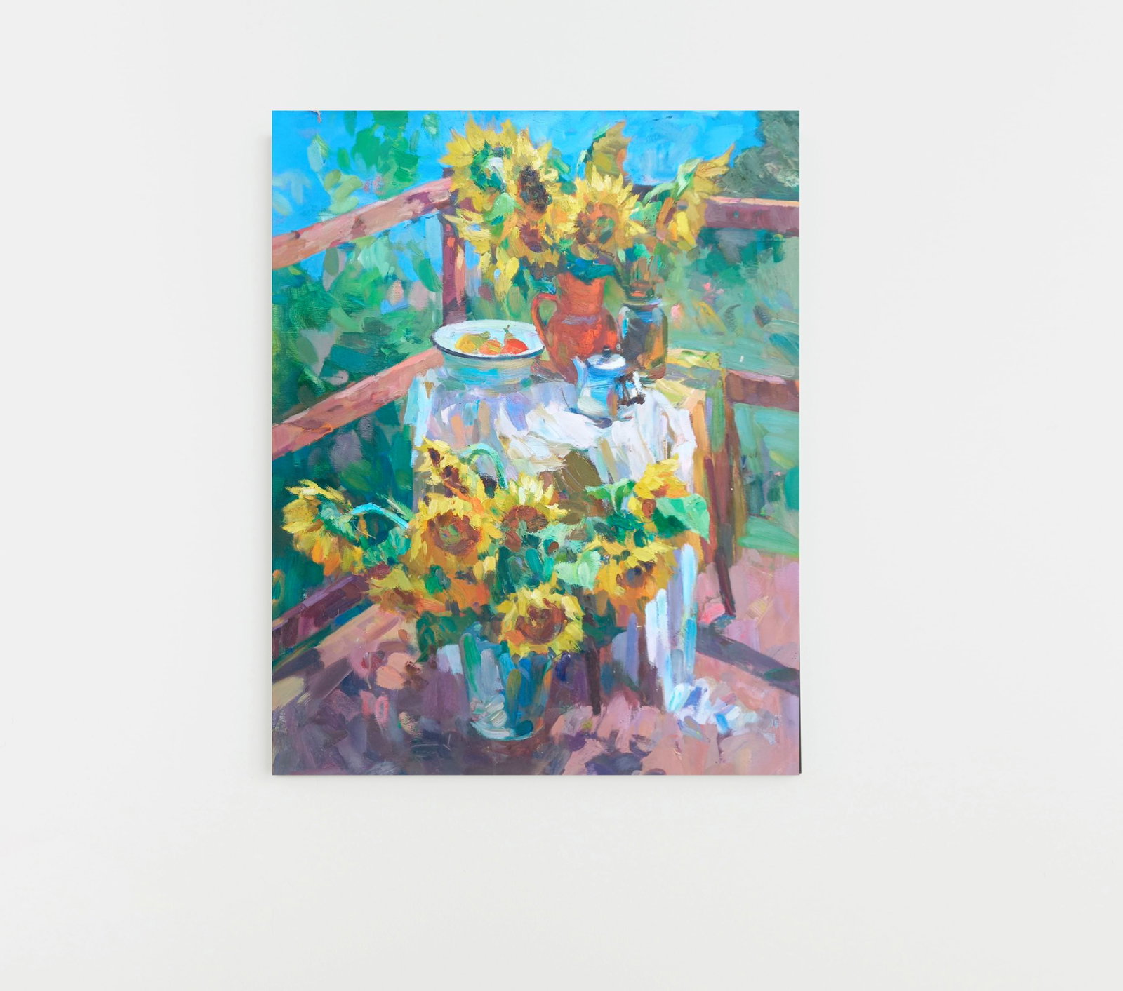Oil painting Sunflowers on the porch Alex Ditriev - 2