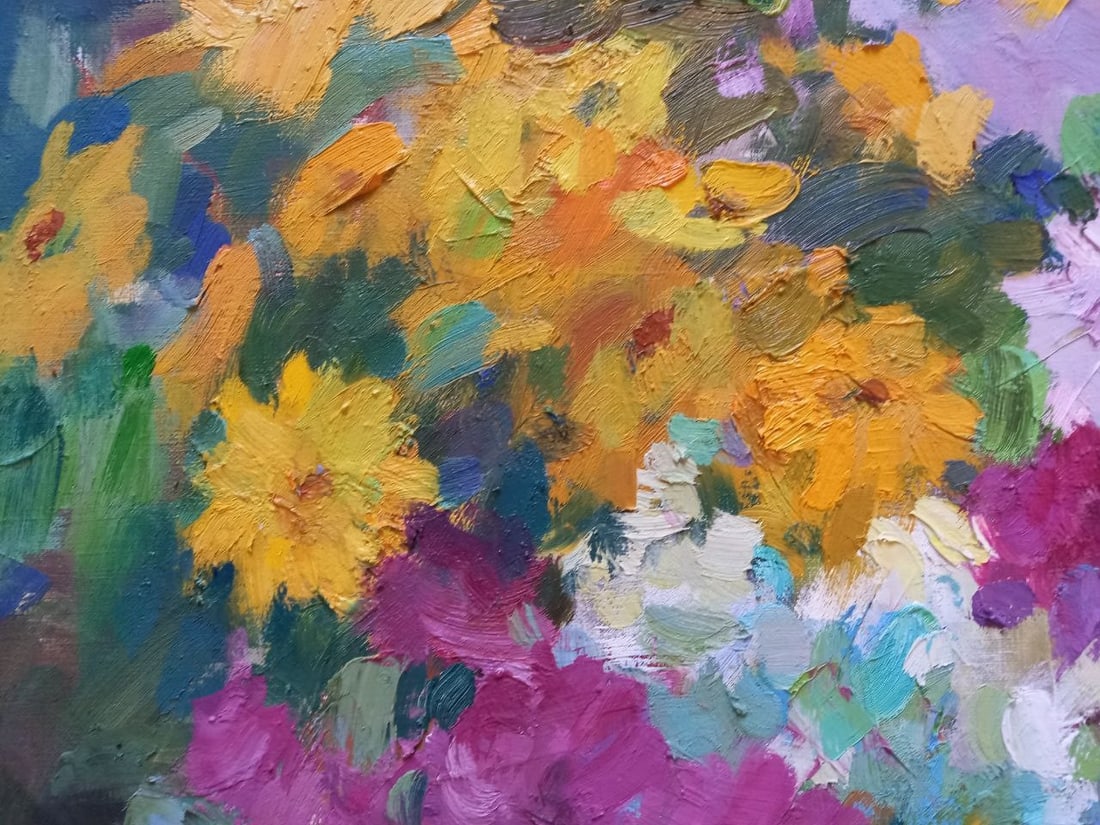 Oil painting Morning flowers Alex Ditriev - 5