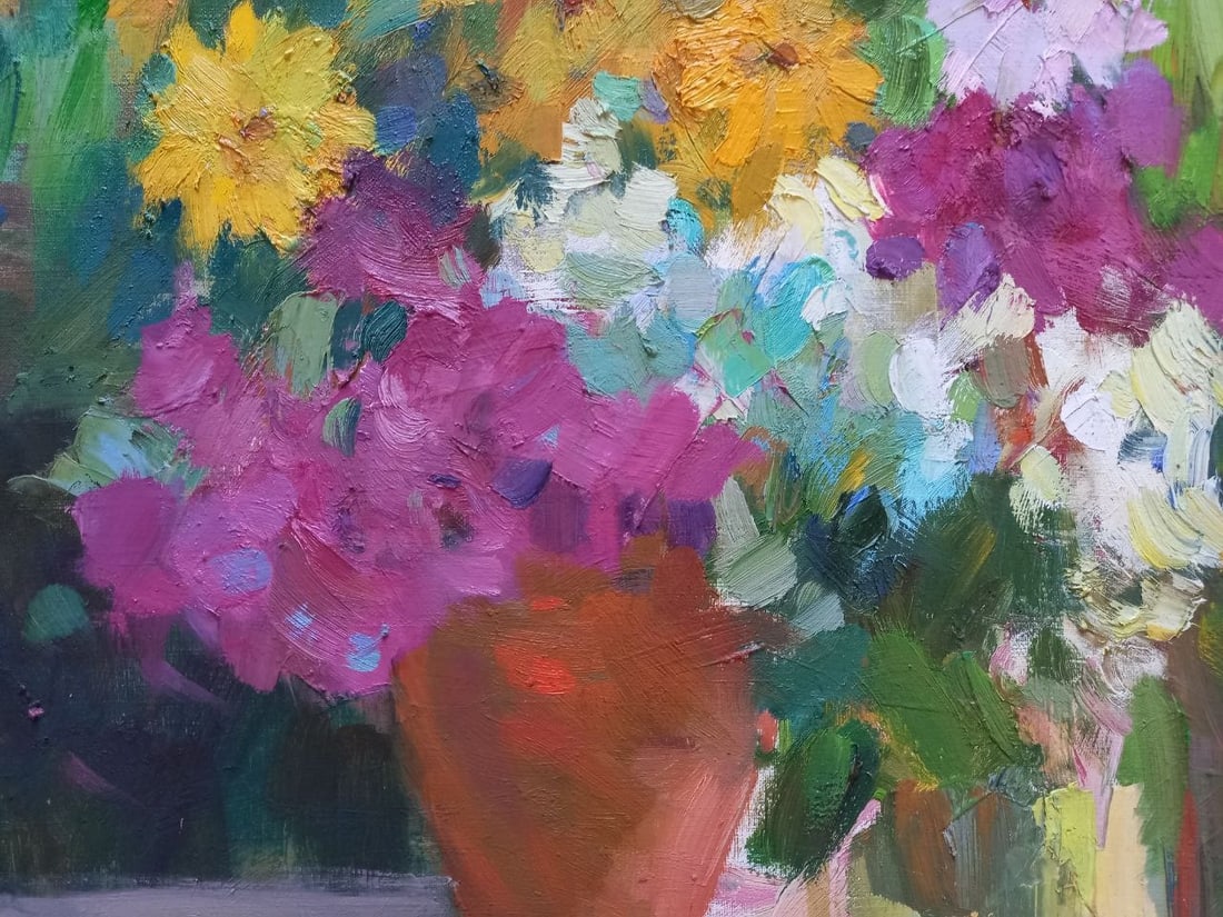 Oil painting Morning flowers Alex Ditriev - 6