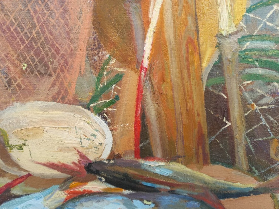 Oil painting Still life with fish Alex Ditriev - 5