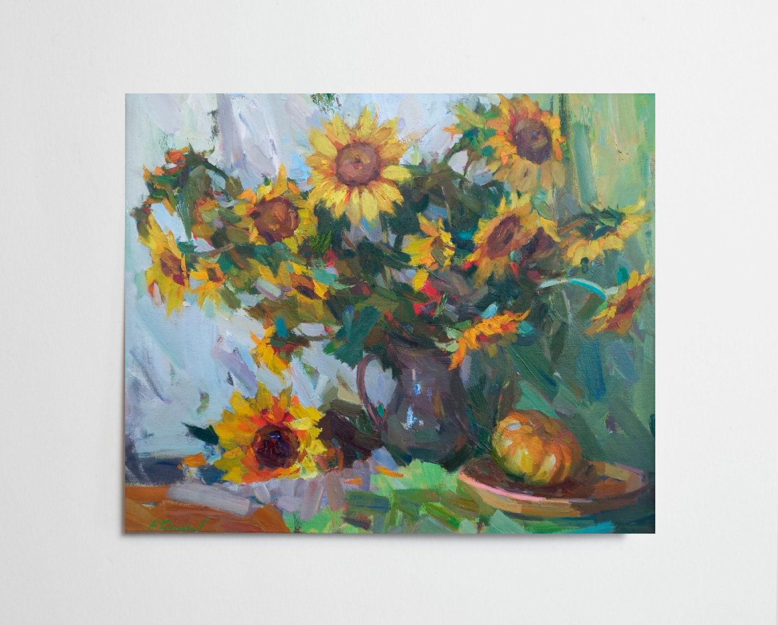 Oil painting Sunflowers Alex Ditriev - 2