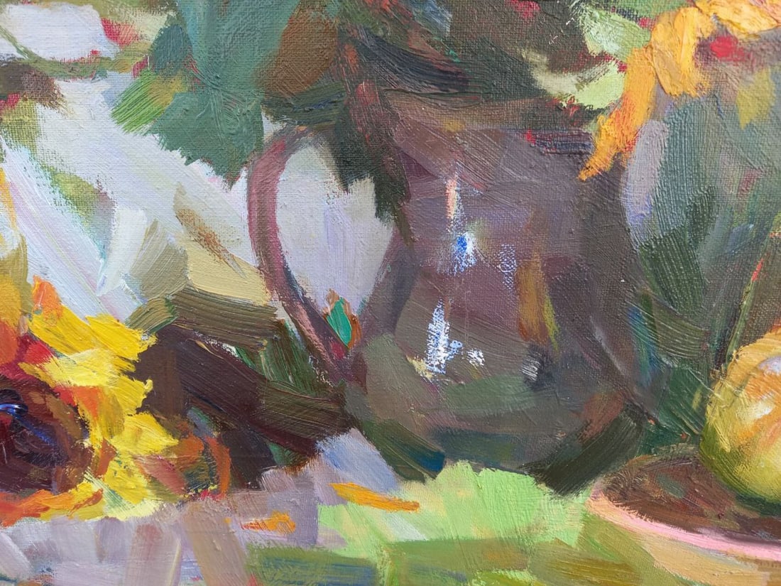 Oil painting Sunflowers Alex Ditriev - 3