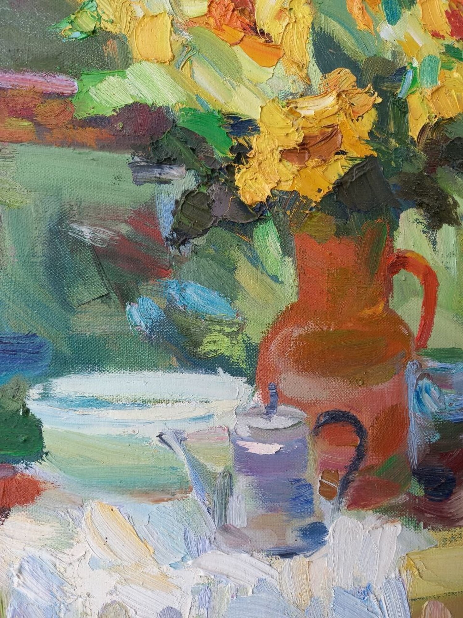 Oil painting Sunflowers Alex Ditriev - 4