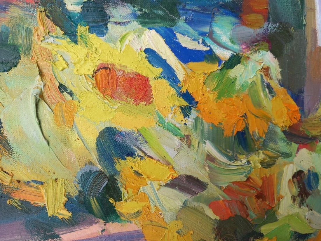 Oil painting Sunflowers Alex Ditriev - 5