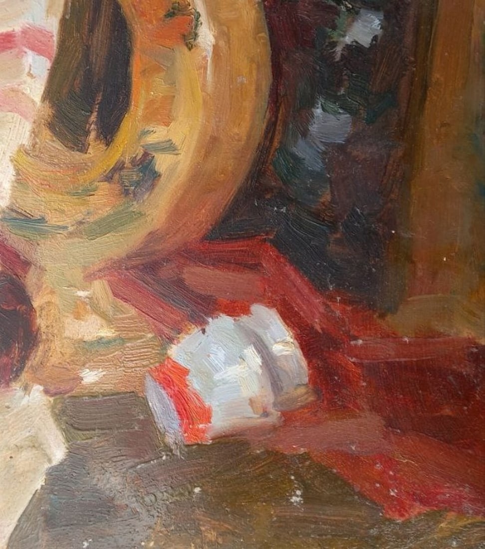 Oil painting Still life with an apple Alex Ditriev - 3