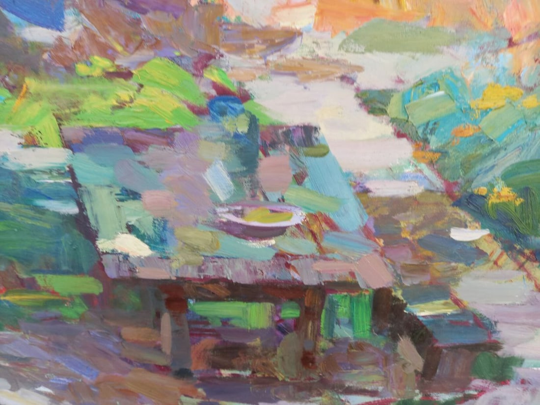 Oil painting in the country Alex Ditriev - 4