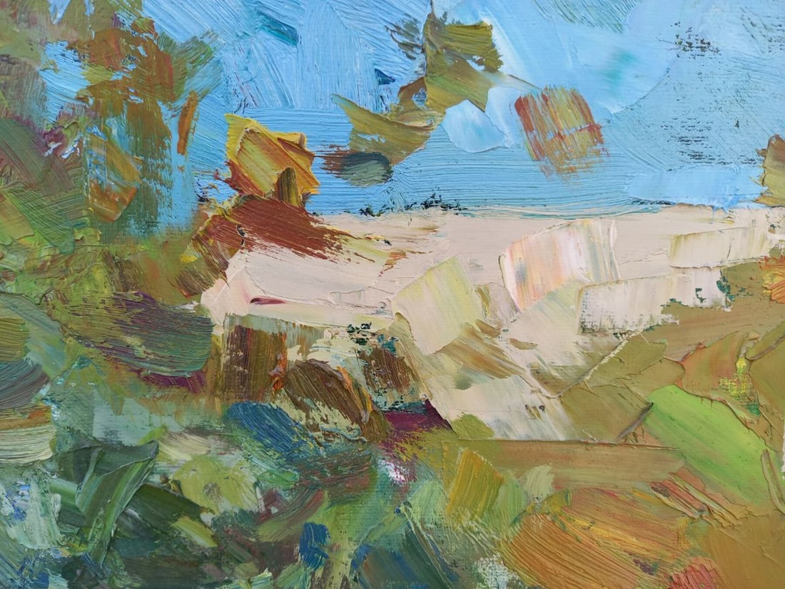 Oil painting in the country Alex Ditriev - 5