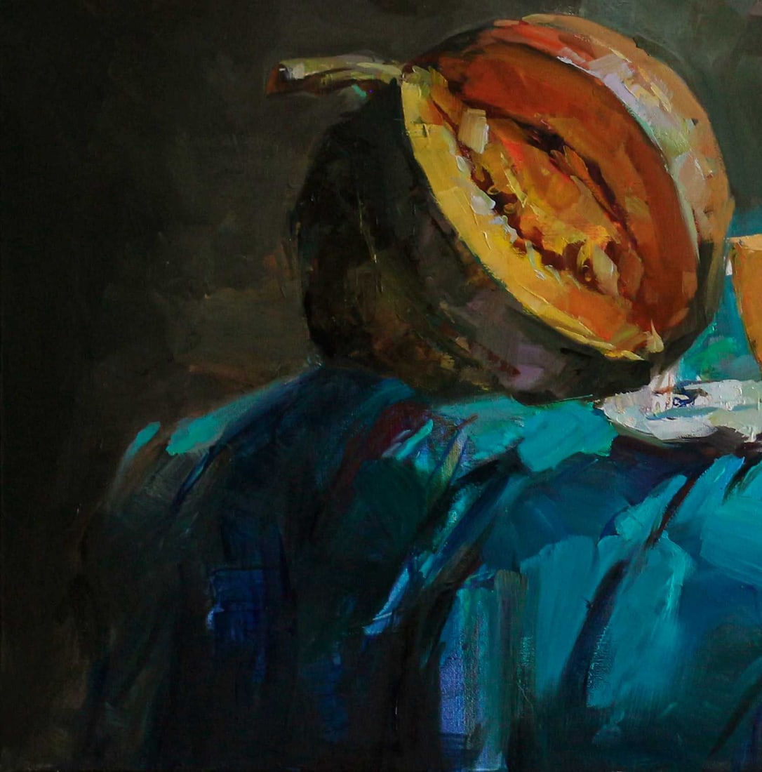 Oil still life painting Pumpkins ivan T. - 3